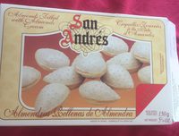 Coquilles fourrées à la pàte d'amandes