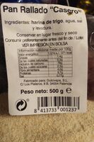 Pan rallado casero