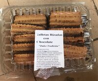 Galletas rizadas con chocolate