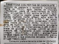 Panettone con pepitas de chocolate