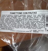 Panettone con frutas