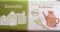 Chocolate negro 70% cacao con aceite de oliva