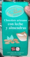 Chocolate artesano con leche y almendras