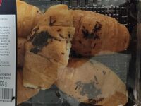 Croissant glaseado y relleno de crema de cacao y avellanas