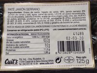Pate jamon serrano