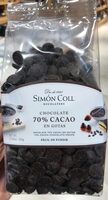 Chocolate 70% cacao en gotas