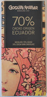 Chocolate 70% cacao origen Ecuador