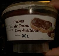 Crema de cacao con avellanas