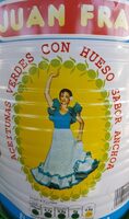 Aceitunas Verdes Con Hueso Sabor Anchoa