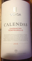 Calendas Garnacha Tempranillo 2014