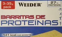 Barritas de proteínas sabor chocolate blanco