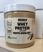Whey protein cream white hazelnut