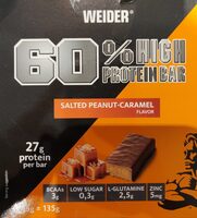 Salted Peanut-Caramel 60% High Protein Bar