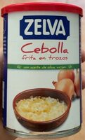 Cebolla frita en trozos