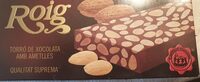 Turrón de chocolate con almendras