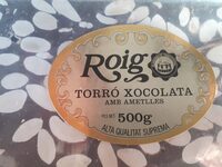 Torró xocolata amb ametlles