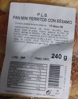 Pan mini perritos con sesamo
