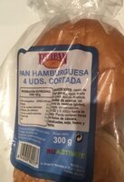 Pan hamburgesa cortada