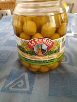 Aceitunas verdes con hueso manzanilla sabor anchoa