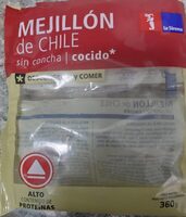 Mejillón de Chile cocido sin concha