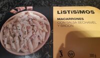 Macarrones con salsa bechamel y bacon
