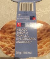Helado sabor a vainilla sin azúcares