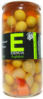 Aceitunas verdes aliñadas a la gazpacha "Esencia Andalusí"