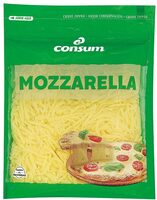 Queso mozzarella rallado