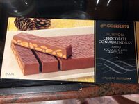 Turrón de chocolate con almendras