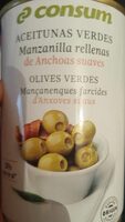 Olive verte avec anchois