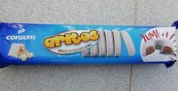 Aritos bañados en chocolate blanco