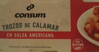 Calamar en trozos en salsa americana