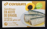 Sardinas en aceite de girasol