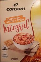 Copos de arroz y trigo integral
