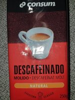 Café molido descafeinado natural