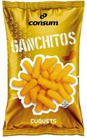 Ganchitos de maíz sabor queso
