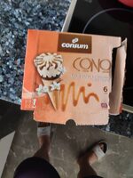 Cono sabor vainilla y caramelo