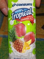 Fruta y leche tropical