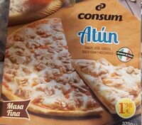 Pizza atún y cebolla