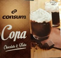 Copa chocolate y nata