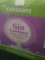 Leche semidesnatada sin lactosa