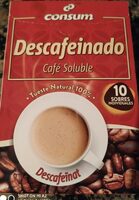 Café soluble descafeinado natural
