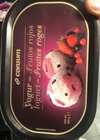 Yogurt helado con frutos rojos