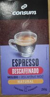 Café molido espresso descafeinado natural