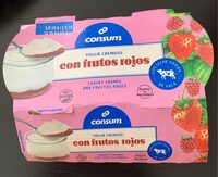 Yogur cremoso con frutos rojos
