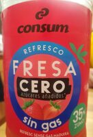 Refresco Fresa Cero sin gas