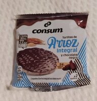 Tortitas de arroz integral y chocolate negro
