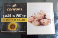 Potón en tacos en aceite de girasol