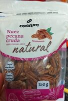 Nuez pecana cruda natural