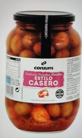 Aceitunas partidas aliñadas estilo casero